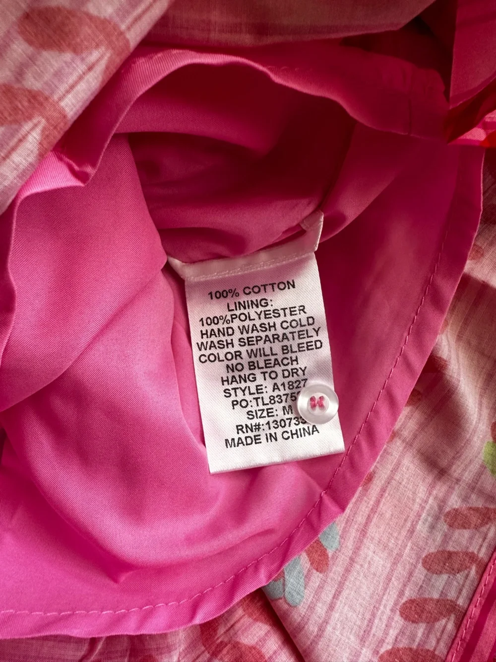 Umgee Hot Pink Geometric Boho Mini Dress with Tie Waist - Picture 5 of 7